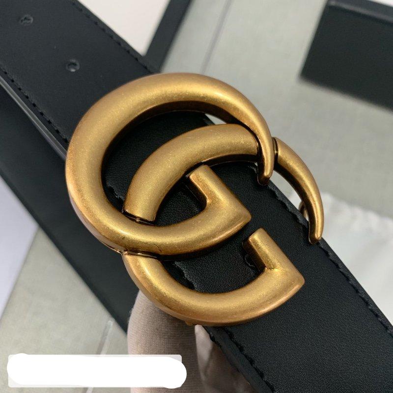 top quality Brand Gucci- leather belt high-quality men women belt GG ...